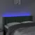 Produktbild 4 för Sänggavel LED mörkgrön 147x16x78/88 cm sammet