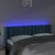 Produktbild 4 för Sänggavel LED mörkblå 147x16x78/88 cm sammet