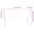 Produktbild 6 för Sänggavel LED rosa 147x16x78/88 cm sammet