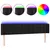 Produktbild 2 för Sänggavel LED svart 163x16x78/88 cm sammet