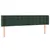 Produktbild 3 för Sänggavel LED mörkgrön 163x16x78/88 cm sammet