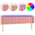 Produktbild 2 för Sänggavel LED rosa 163x16x78/88 cm sammet