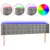 Produktbild 2 för Sänggavel LED ljusgrå 183x16x78/88 cm sammet