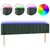 Produktbild 2 för Sänggavel LED mörkgrön 183x16x78/88 cm sammet