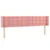 Produktbild 3 för Sänggavel LED rosa 183x16x78/88 cm sammet