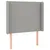 Produktbild 3 för Huvudgavel LED ljusgrå 83x16x118/128 cm tyg