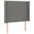 Produktbild 3 för Sänggavel LED mörkgrå 83x16x118/128 cm tyg
