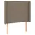 Produktbild 3 för Sänggavel LED taupe 83x16x118/128 cm tyg