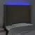 Produktbild 4 för Sänggavel LED taupe 83x16x118/128 cm tyg