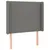 Produktbild 3 för Huvudgavel LED mörkgrå 93x16x118/128 cm tyg