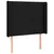 Produktbild 3 för Sänggavel LED svart 93x16x118/128 cm tyg