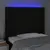 Produktbild 4 för Sänggavel LED svart 93x16x118/128 cm tyg