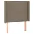 Produktbild 3 för Sänggavel LED taupe 93x16x118/128 cm tyg