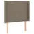 Produktbild 3 för Sänggavel LED taupe 103x16x118/128 cm tyg