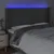 Produktbild 4 för Sänggavel LED mörkgrå 163x16x118/128 cm tyg