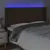 Produktbild 4 för Sänggavel LED mörkbrun 163x16x118/128 cm tyg