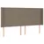 Produktbild 3 för Sänggavel LED taupe 163x16x118/128 cm tyg