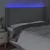 Produktbild 4 för Sänggavel LED ljusgrå 183x16x118/128 cm tyg
