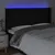 Produktbild 4 för Huvudgavel LED svart 183x16x118/128 cm tyg