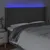 Produktbild 4 för Sänggavel LED mörkgrå 203x16x118/128 cm tyg