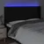 Produktbild 4 för Sänggavel LED svart 203x16x118/128 cm tyg