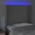 Produktbild 4 för Sänggavel LED ljusgrå 83x16x118/128 cm sammet