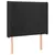 Produktbild 3 för Sänggavel LED svart 83x16x118/128 cm sammet