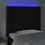 Produktbild 4 för Sänggavel LED svart 83x16x118/128 cm sammet