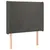 Produktbild 3 för Huvudgavel LED mörkgrå 93x16x118/128 cm sammet