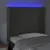 Produktbild 4 för Huvudgavel LED mörkgrå 93x16x118/128 cm sammet