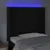 Produktbild 4 för Sänggavel LED svart 93x16x118/128 cm sammet