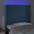 Produktbild 4 för Sänggavel LED mörkblå 93x16x118/128 cm sammet