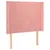 Produktbild 3 för Sänggavel LED rosa 93x16x118/128 cm sammet