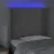 Produktbild 4 för Huvudgavel LED ljusgrå 103x16x118/128 cm sammet