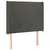 Produktbild 3 för Sänggavel LED mörkgrå 103x16x118/128 cm sammet