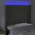 Produktbild 4 för Sänggavel LED mörkgrå 103x16x118/128 cm sammet