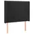 Produktbild 3 för Sänggavel LED svart 103x16x118/128 cm sammet