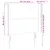 Produktbild 6 för Sänggavel LED mörkgrön 103x16x118/128 cm sammet