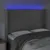 Produktbild 4 för Huvudgavel LED ljusgrå 147x16x118/128 cm sammet