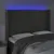 Produktbild 4 för Huvudgavel LED mörkgrå 147x16x118/128 cm sammet