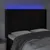 Produktbild 4 för Huvudgavel LED svart 147x16x118/128 cm sammet