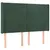 Produktbild 3 för Sänggavel LED grön 147x16x118/128 cm sammet