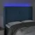 Produktbild 4 för Sänggavel LED blå 147x16x118/128 cm sammet