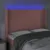 Produktbild 4 för Sänggavel LED rosa 147x16x118/128 cm sammet