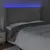 Produktbild 4 för Huvudgavel LED ljusgrå 163x16x118/128 cm sammet