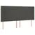 Produktbild 3 för Huvudgavel LED mörkgrå 163x16x118/128 cm sammet