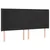 Produktbild 3 för Sänggavel LED svart 163x16x118/128 cm sammet