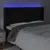 Produktbild 4 för Sänggavel LED svart 163x16x118/128 cm sammet