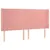 Produktbild 3 för Sänggavel LED rosa 163x16x118/128 cm sammet
