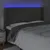Produktbild 4 för Sänggavel LED mörkgrå 183x16x118/128 cm sammet